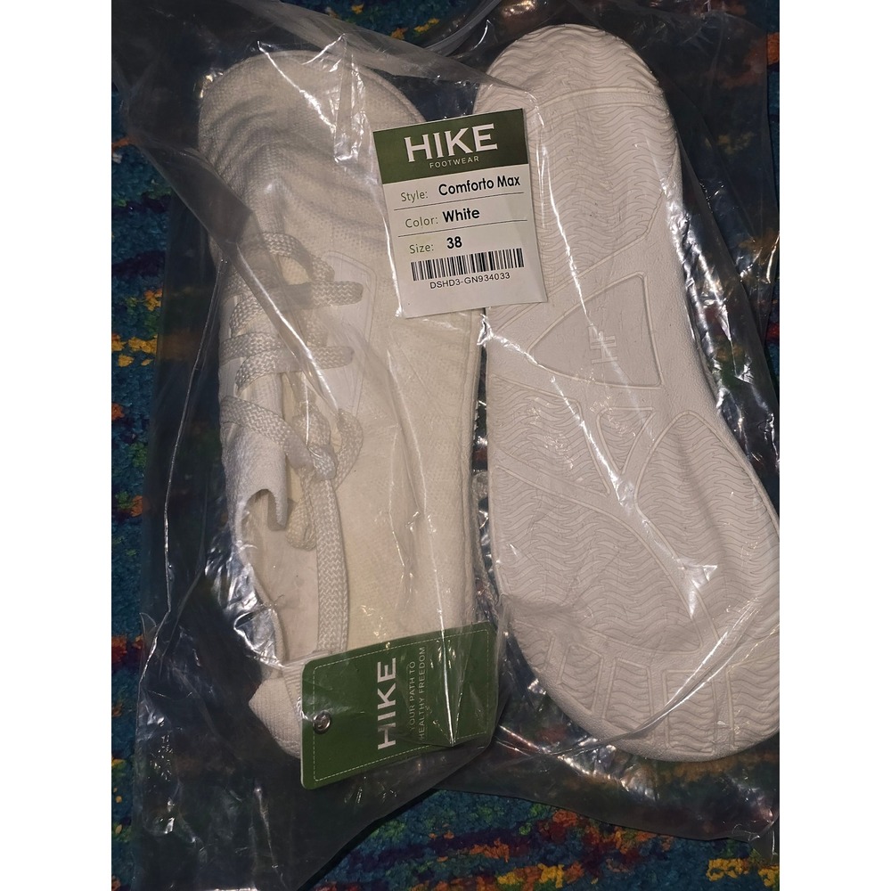 NWT Hike Footwear Comforto Max White Barefoot Neutral Sneakers EU 38 WMNS SZ 7.5 - Picture 7 of 8